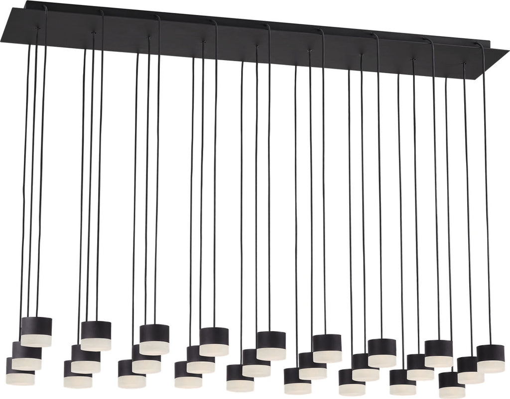Gable Alabaster 27 Light Chandelier Nightshade Black 3000K 90 CRI