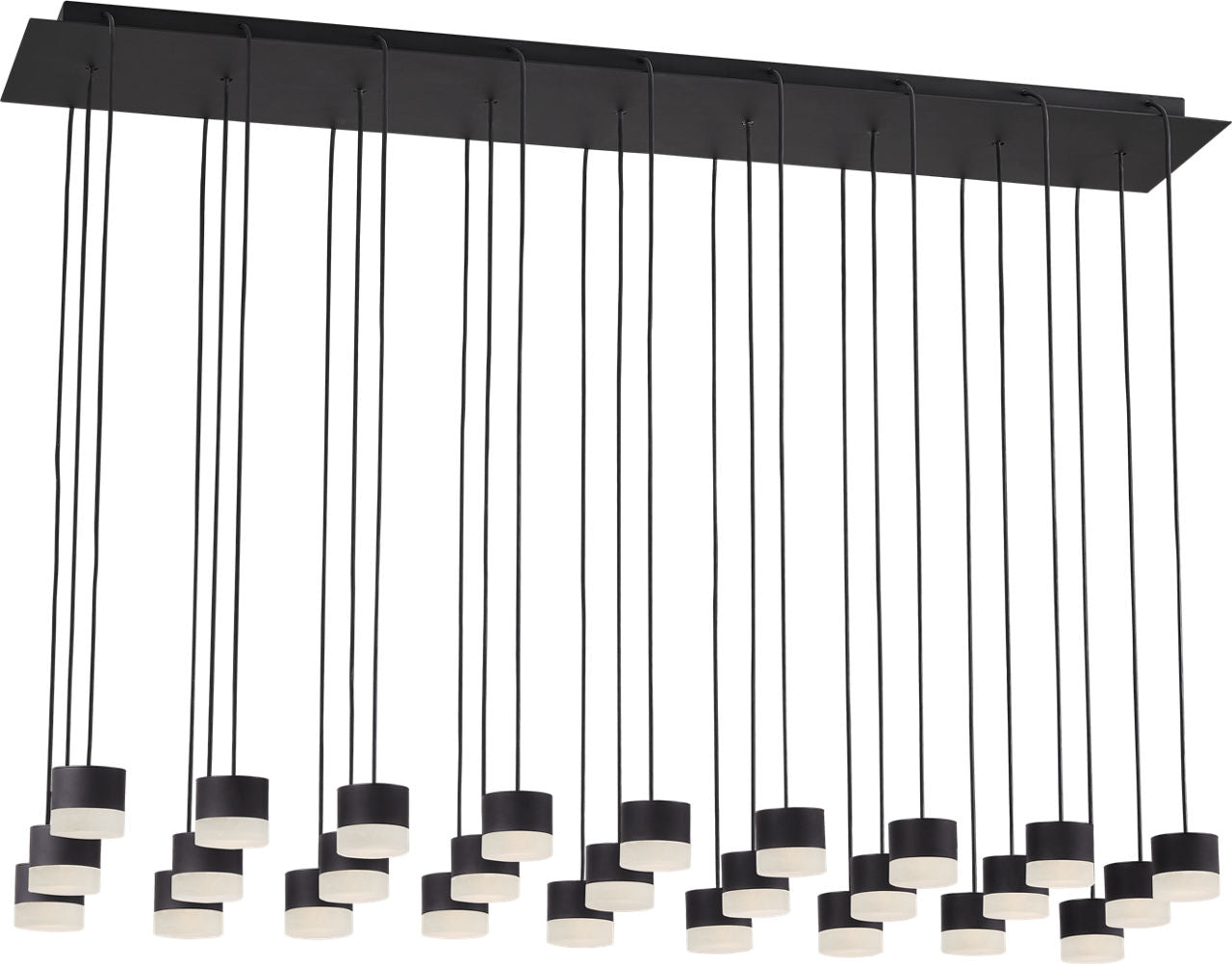 Gable Alabaster 27 Light Chandelier Nightshade Black 3000K 90 CRI