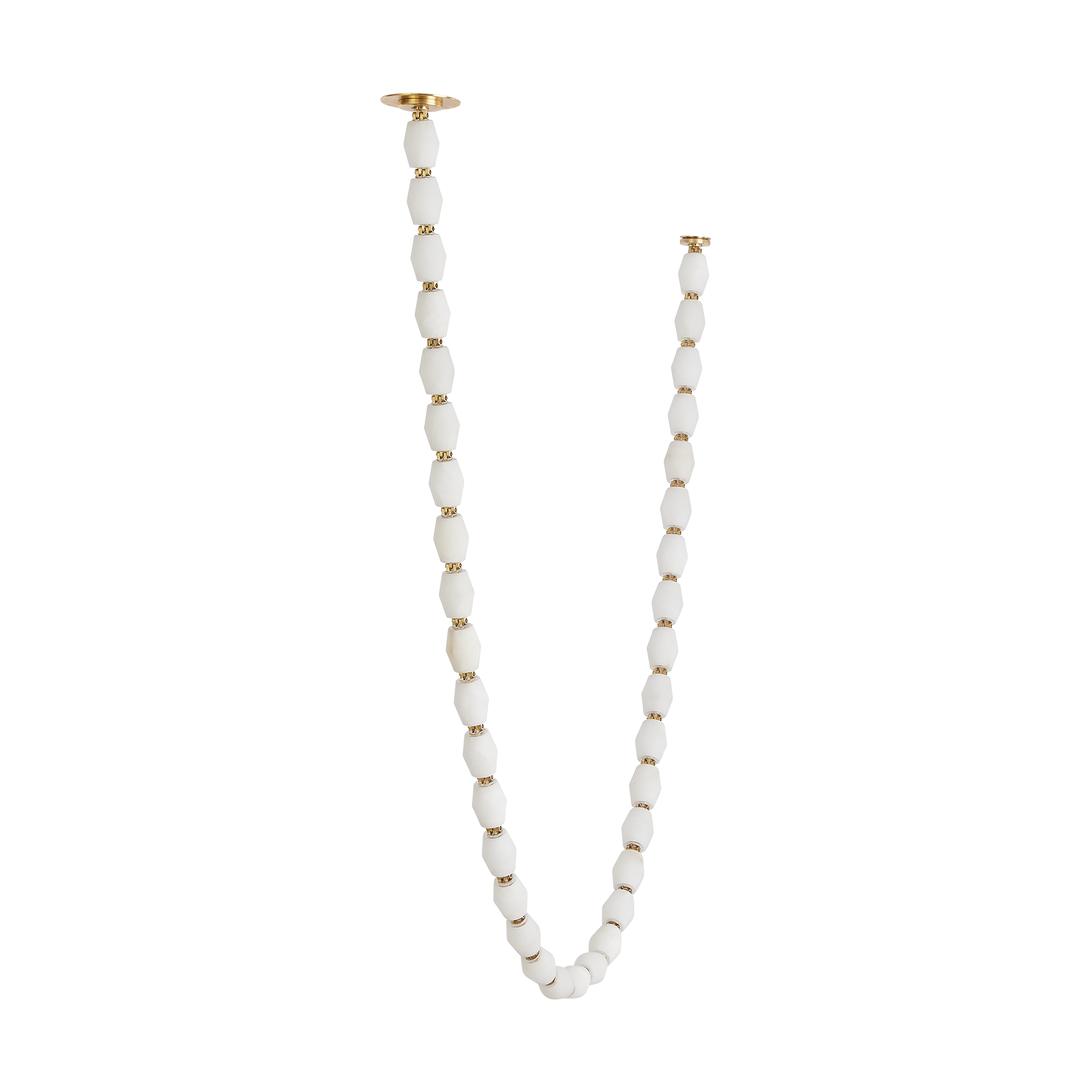 Collier Alabaster 108 Chandelier | Hand-Rubbed Antique Brass 2700K Remote 120V