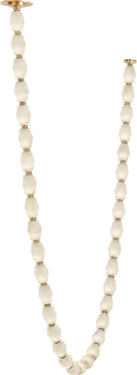 Collier Alabaster 108 Chandelier | Hand-Rubbed Antique Brass 3000K Surface 120V-277V Universal