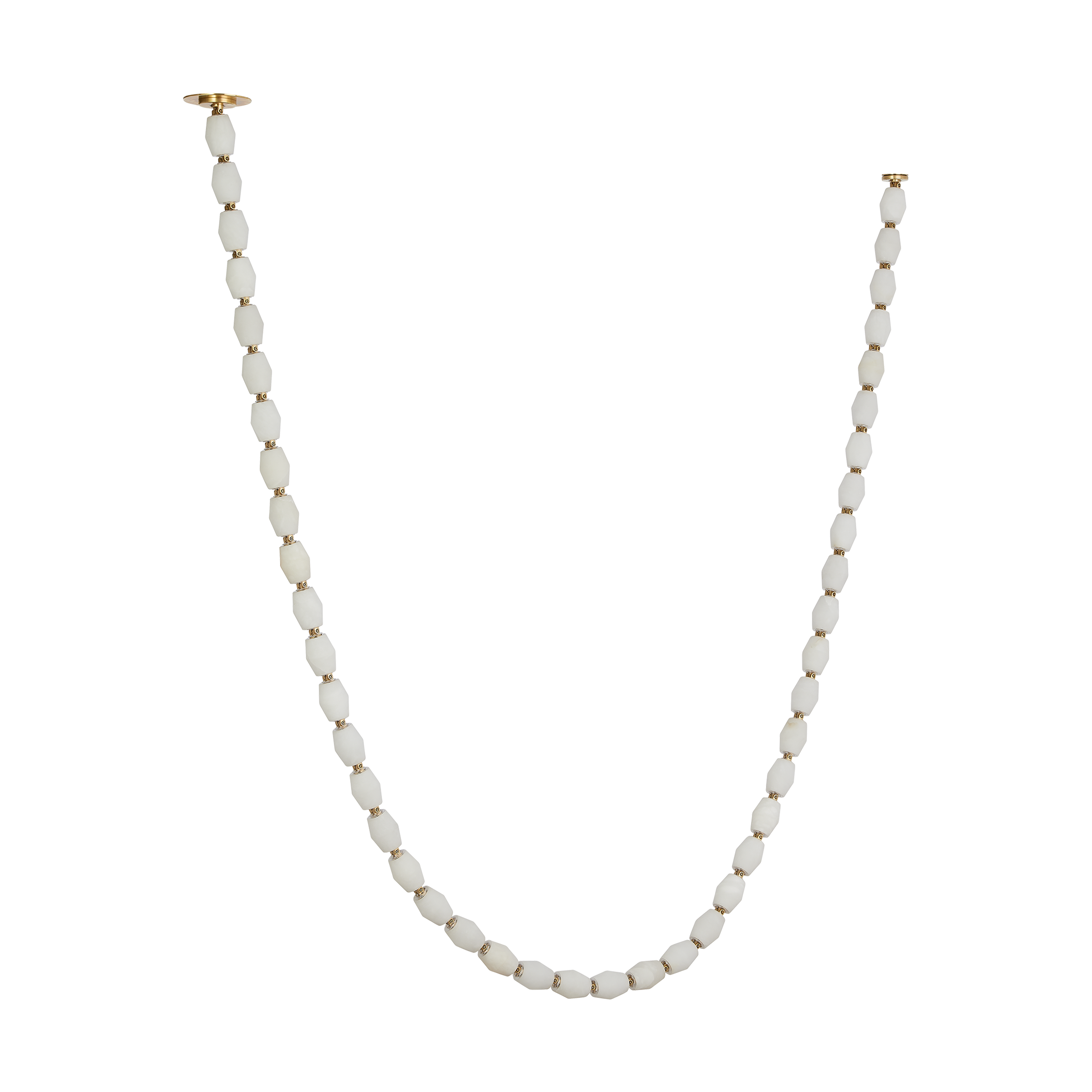 Collier Alabaster 132 Chandelier | Hand-Rubbed Antique Brass 2700K Remote 120V