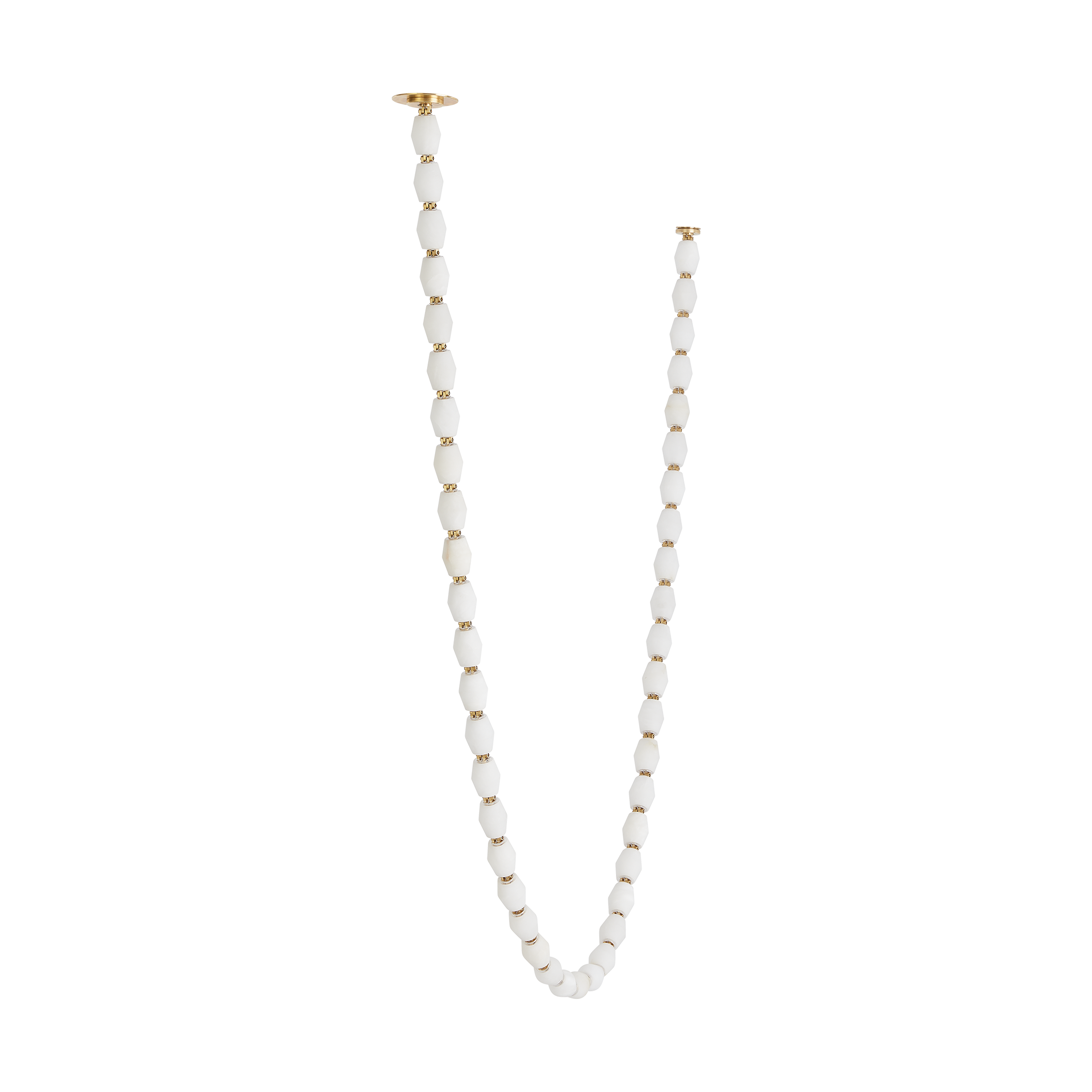 Collier Alabaster 132 Chandelier | Hand-Rubbed Antique Brass 2700K Remote 120V