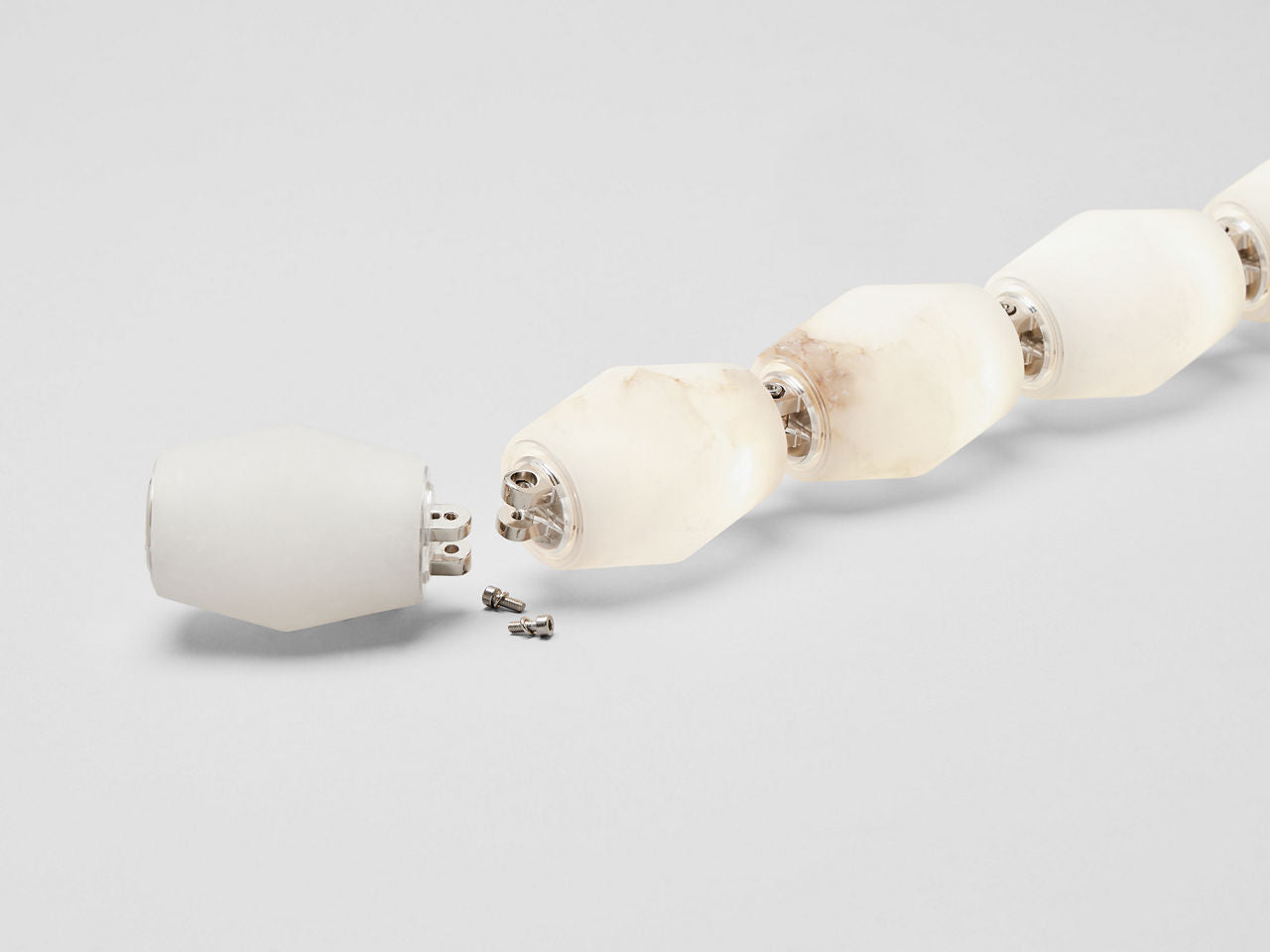 Collier Alabaster 132 Chandelier | Polished Nickel 2700K Surface 120V-277V Universal