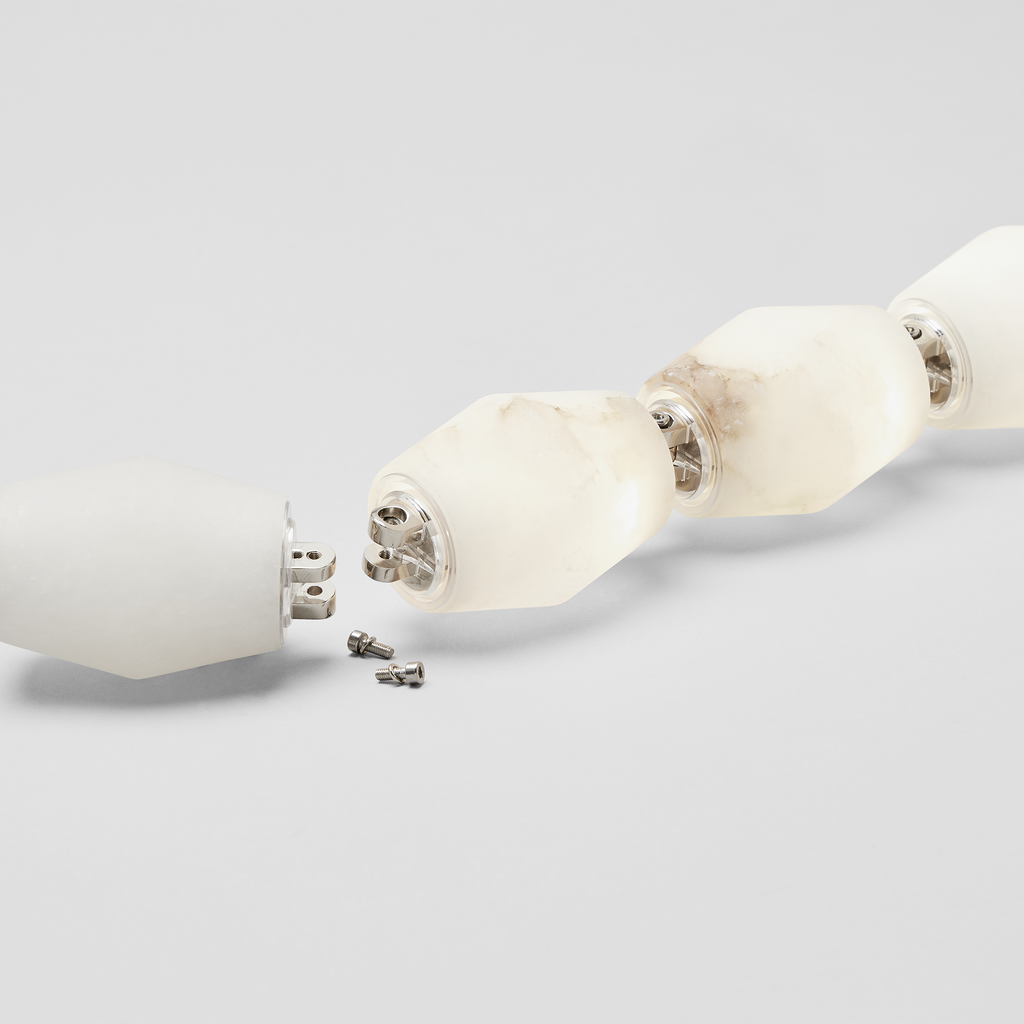 Collier Alabaster 132 Chandelier | Polished Nickel 2700K Surface 120V-277V Universal