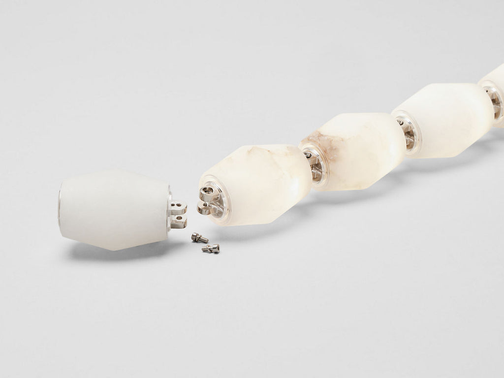 Collier Alabaster 132 Chandelier | Polished Nickel 3000K Surface 120V-277V Universal