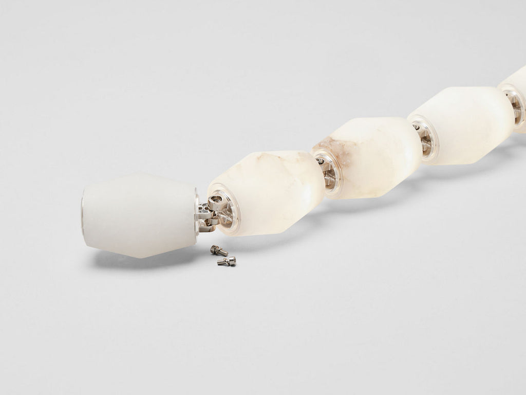 Collier Alabaster 132 Chandelier | Polished Nickel 3000K Surface 120V-277V Universal