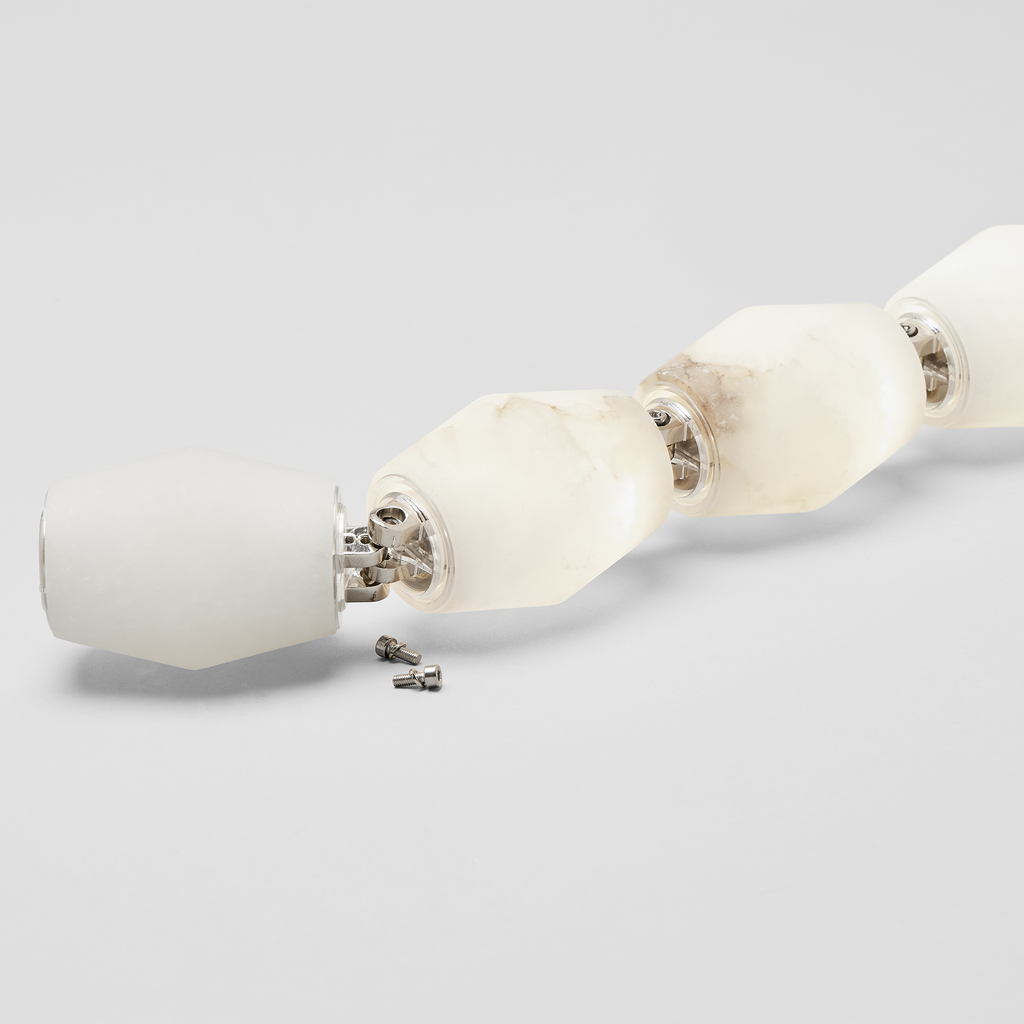 Collier Alabaster 132 Chandelier | Polished Nickel 2700K Surface 120V-277V Universal