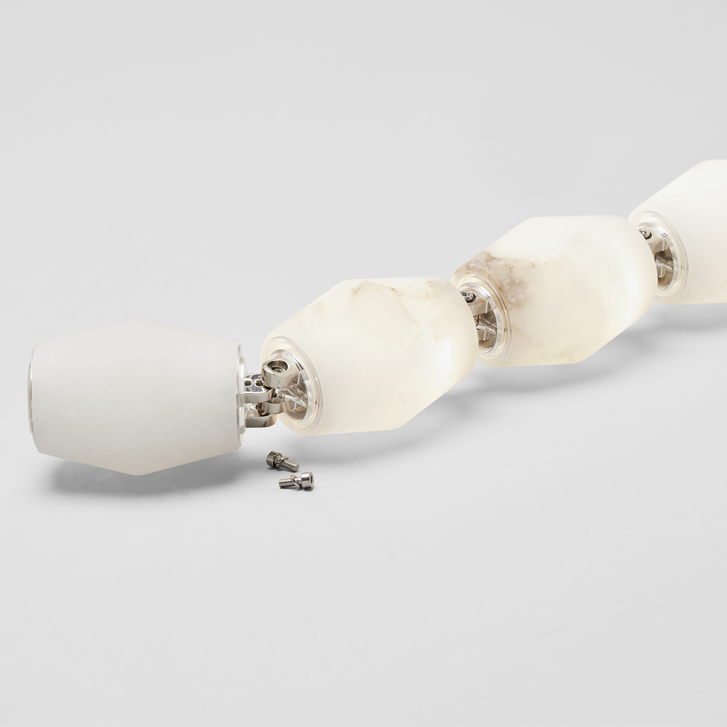 Collier Alabaster 132 Chandelier | Polished Nickel 2700K Surface 120V-277V Universal