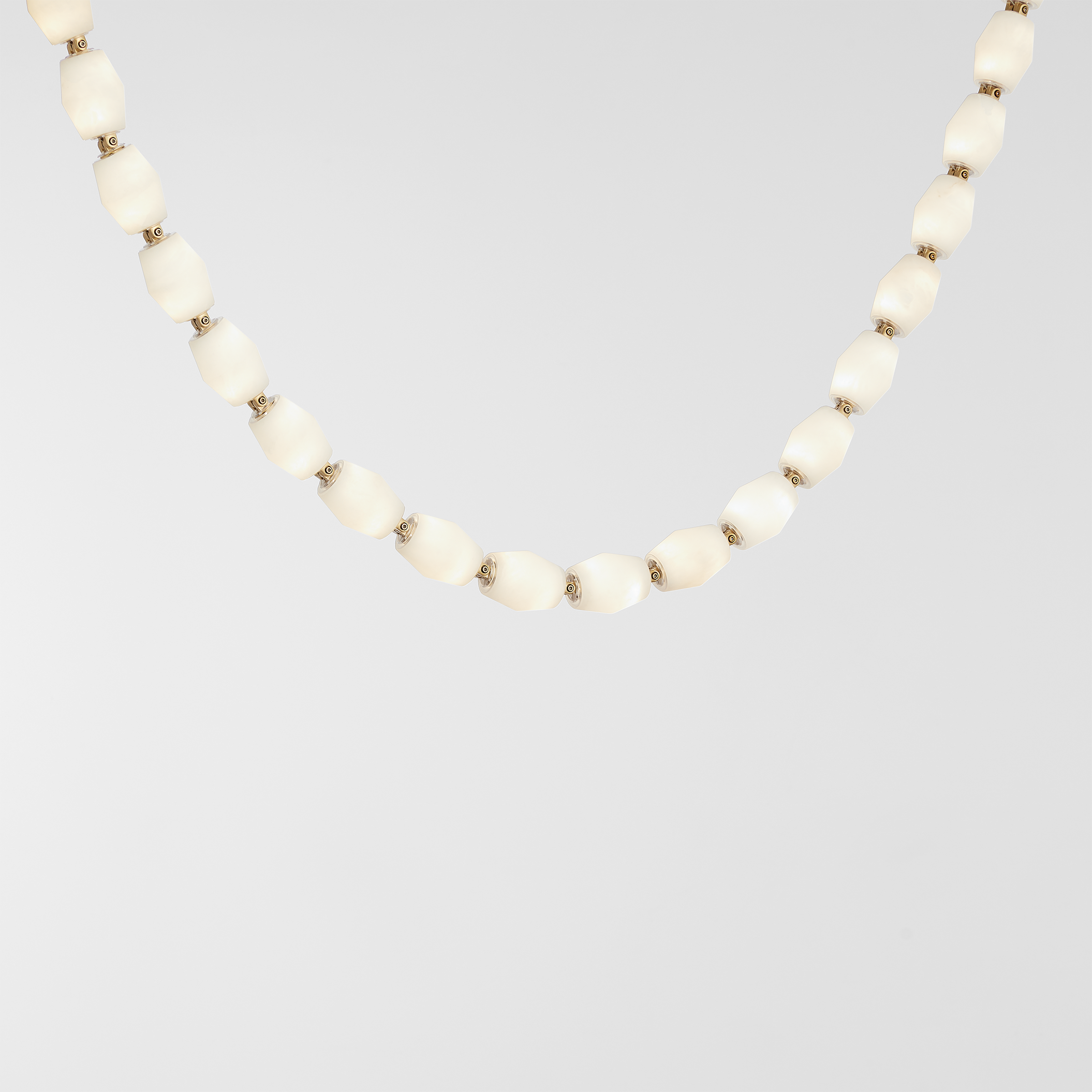 Collier Alabaster 240 Chandelier | Hand-Rubbed Antique Brass 2700K Remote 120V