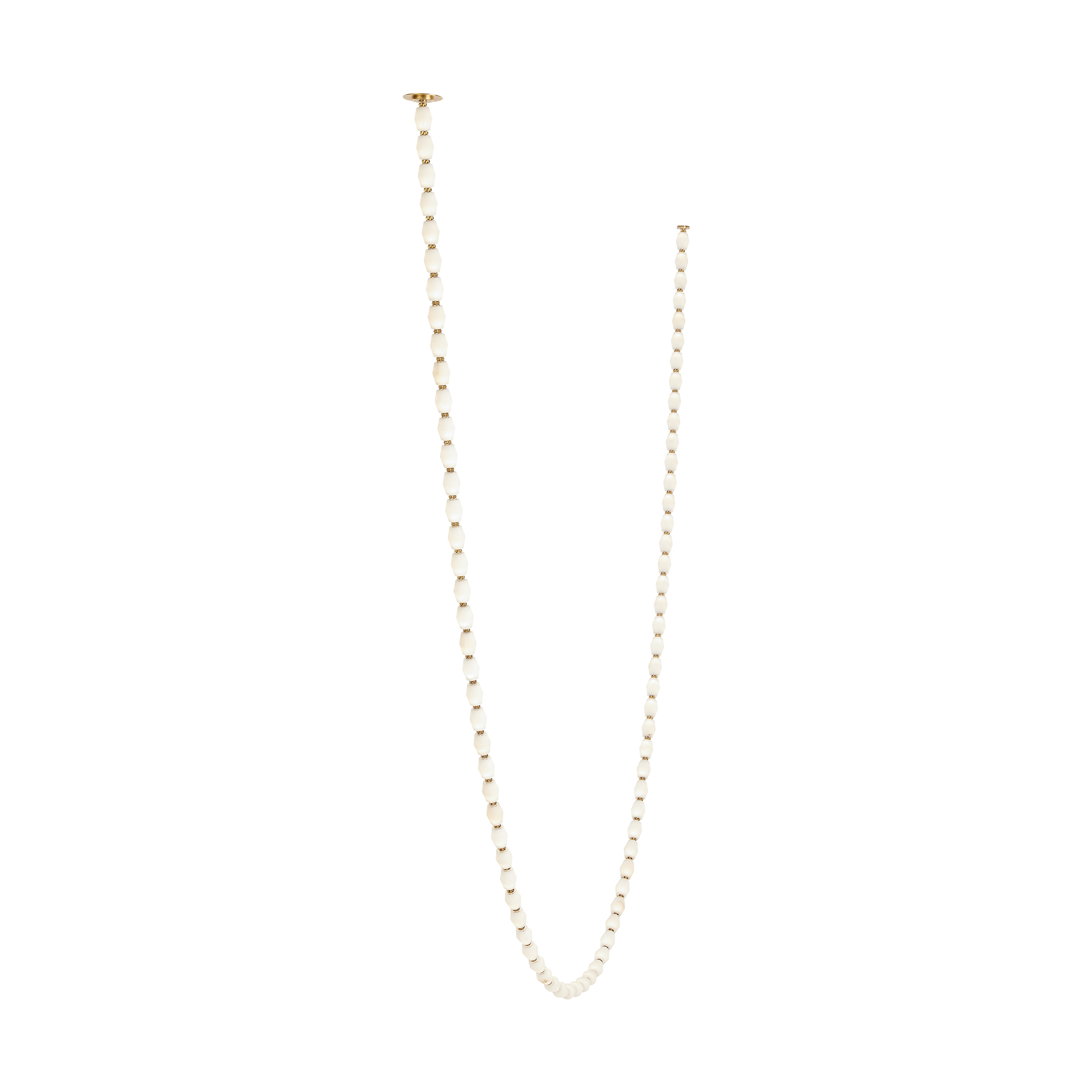 Collier Alabaster 240 Chandelier | Hand-Rubbed Antique Brass 2700K Remote 120V