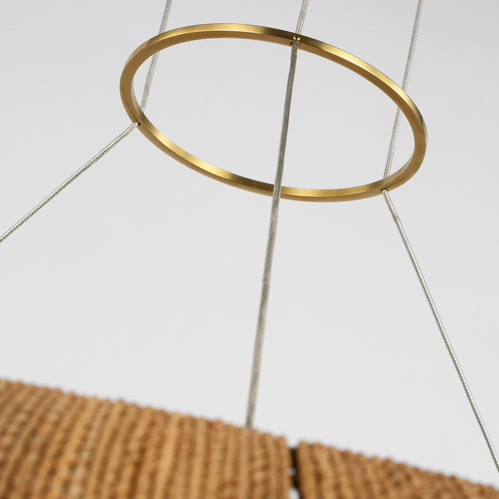 Noa X-Large Chandelier Natural hand-rubbed antique brass 2700K 90 CRI
