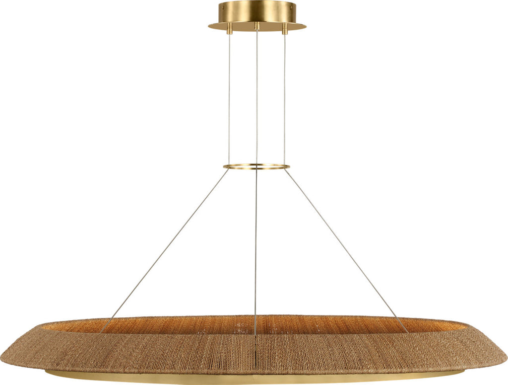 Noa X-Large Chandelier Natural hand-rubbed antique brass 2700K 90 CRI