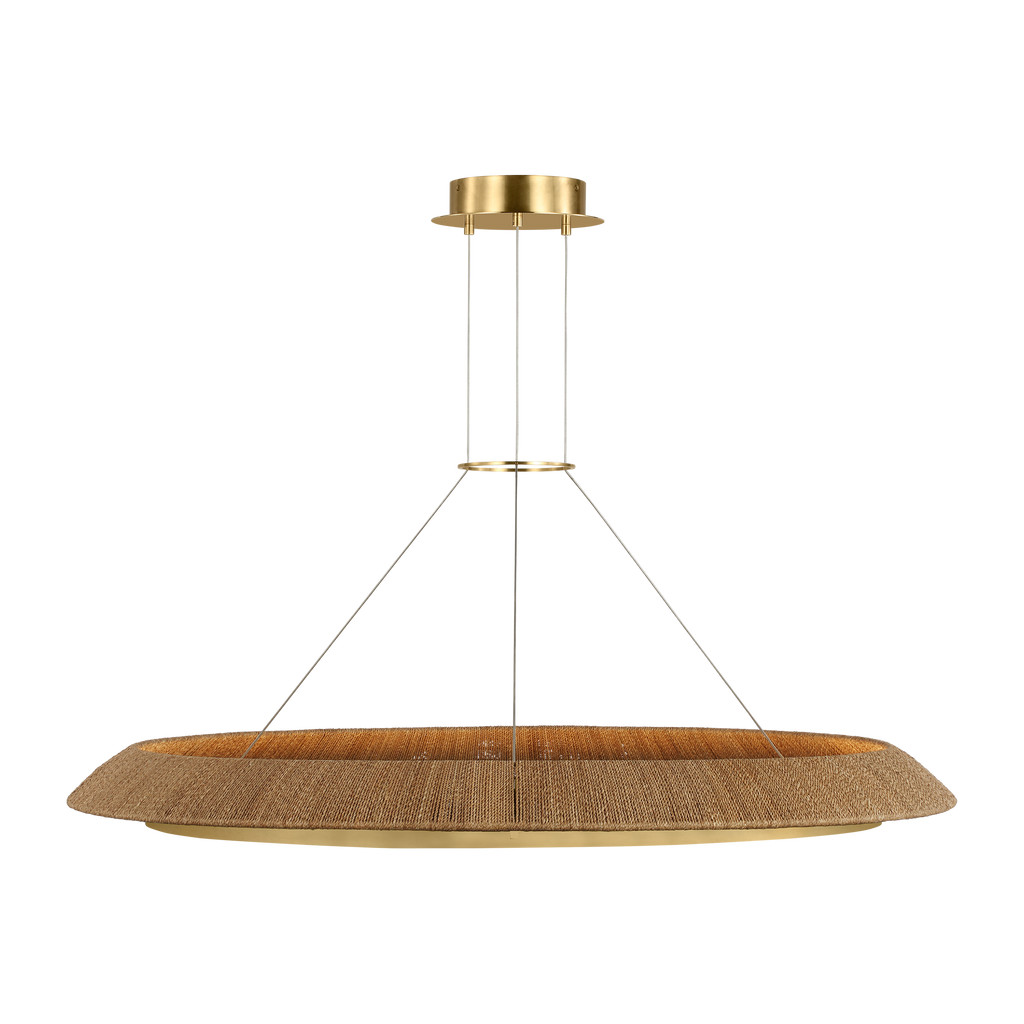 Noa X-Large Chandelier Natural hand-rubbed antique brass 2700K 90 CRI