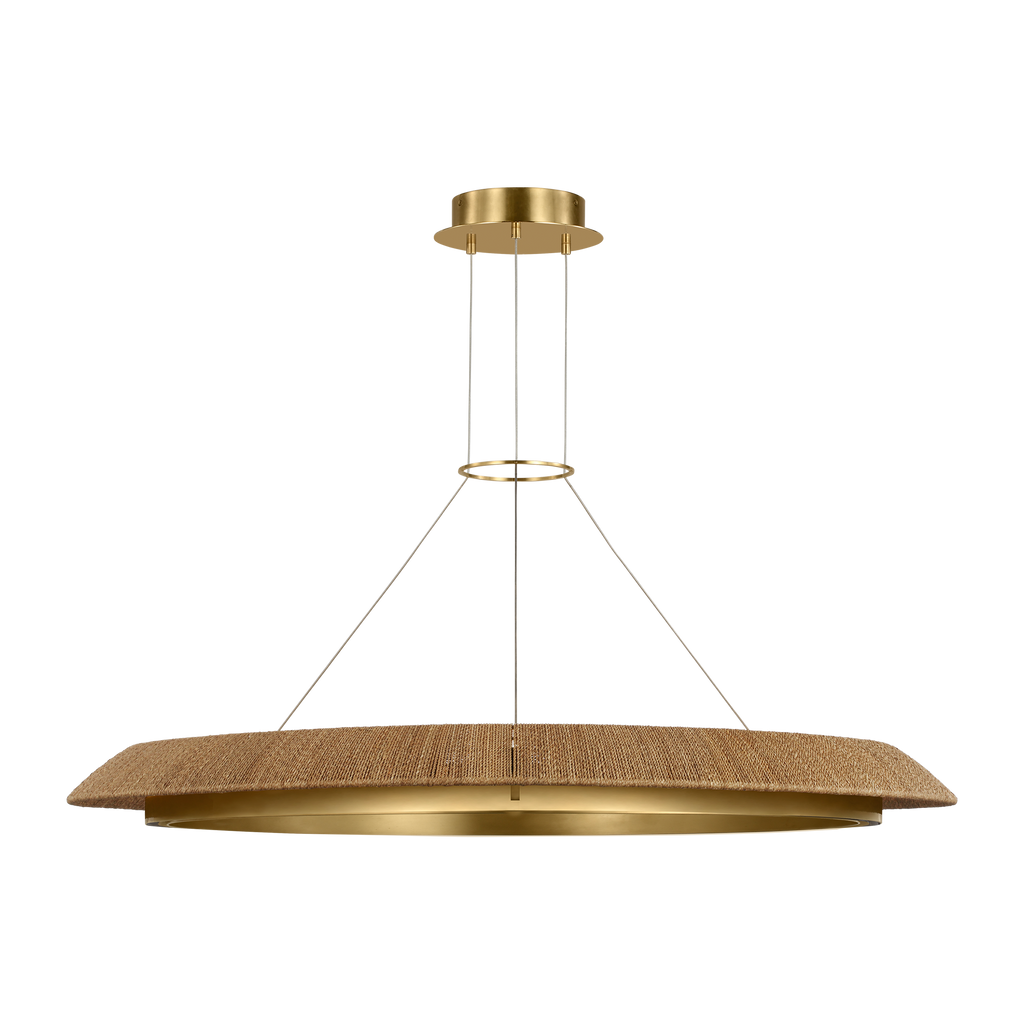 Noa X-Large Chandelier Natural hand-rubbed antique brass 2700K 90 CRI