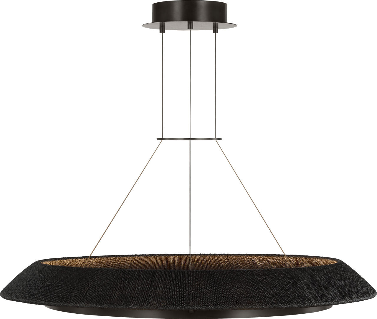 Noa Large Chandelier Washed Black Bronze 2700K 90 CRI