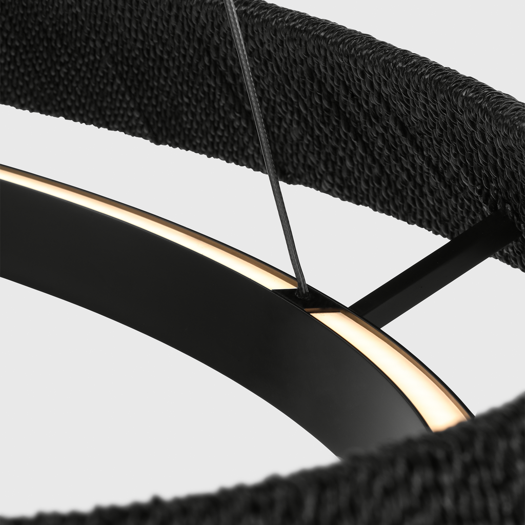 Noa Medium Chandelier Washed Black Bronze 2700K 90 CRI