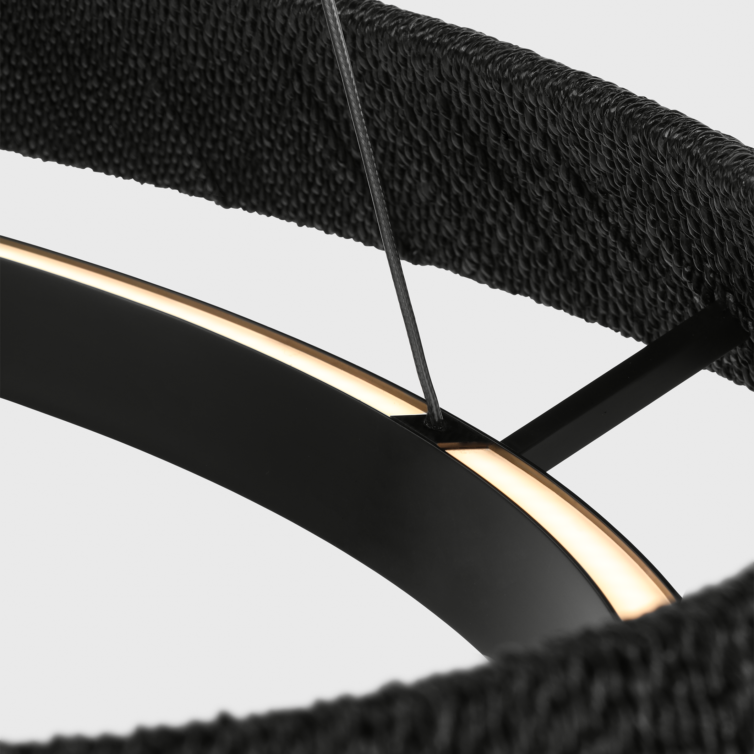 Noa Medium Chandelier Washed Black Bronze 2700K 90 CRI