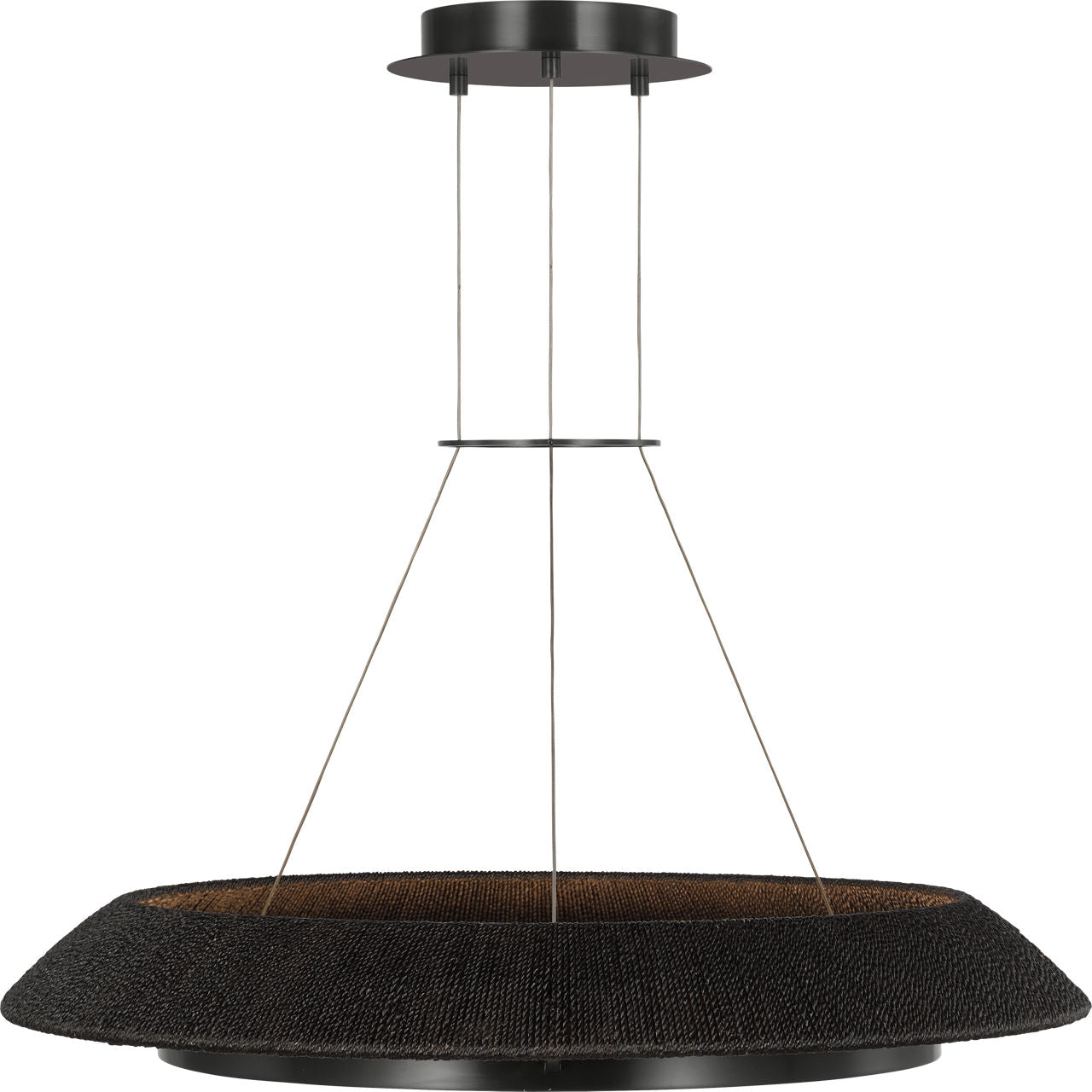 Noa Medium Chandelier Washed Black Bronze 2700K 90 CRI