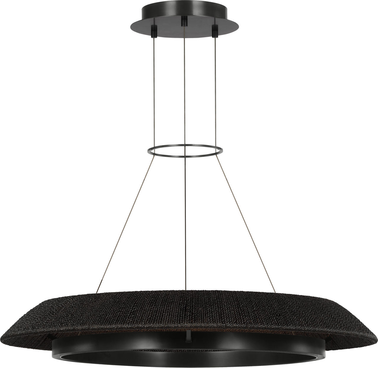 Noa Medium Chandelier Washed Black Bronze 2700K 90 CRI