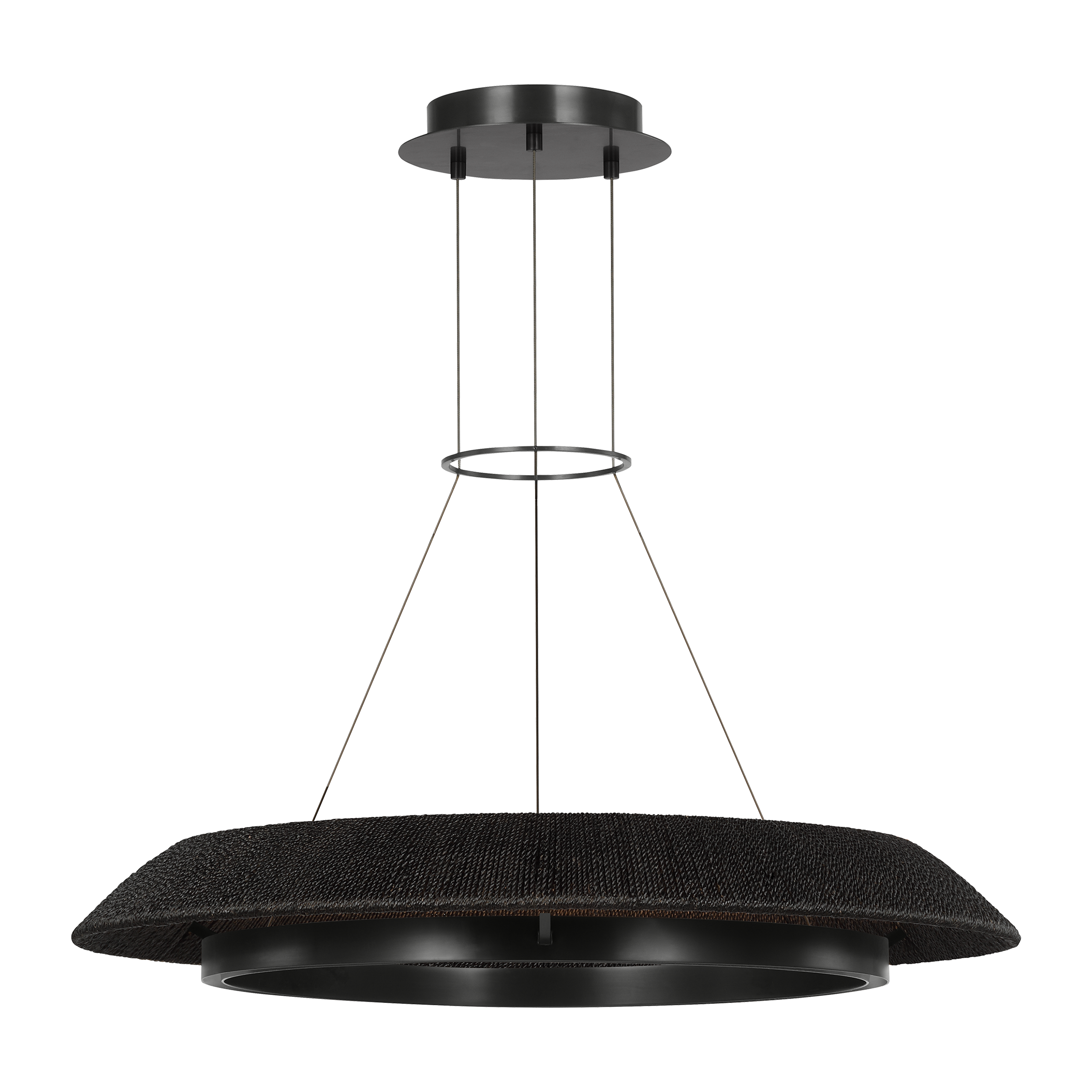 Noa Medium Chandelier Washed Black Bronze 2700K 90 CRI