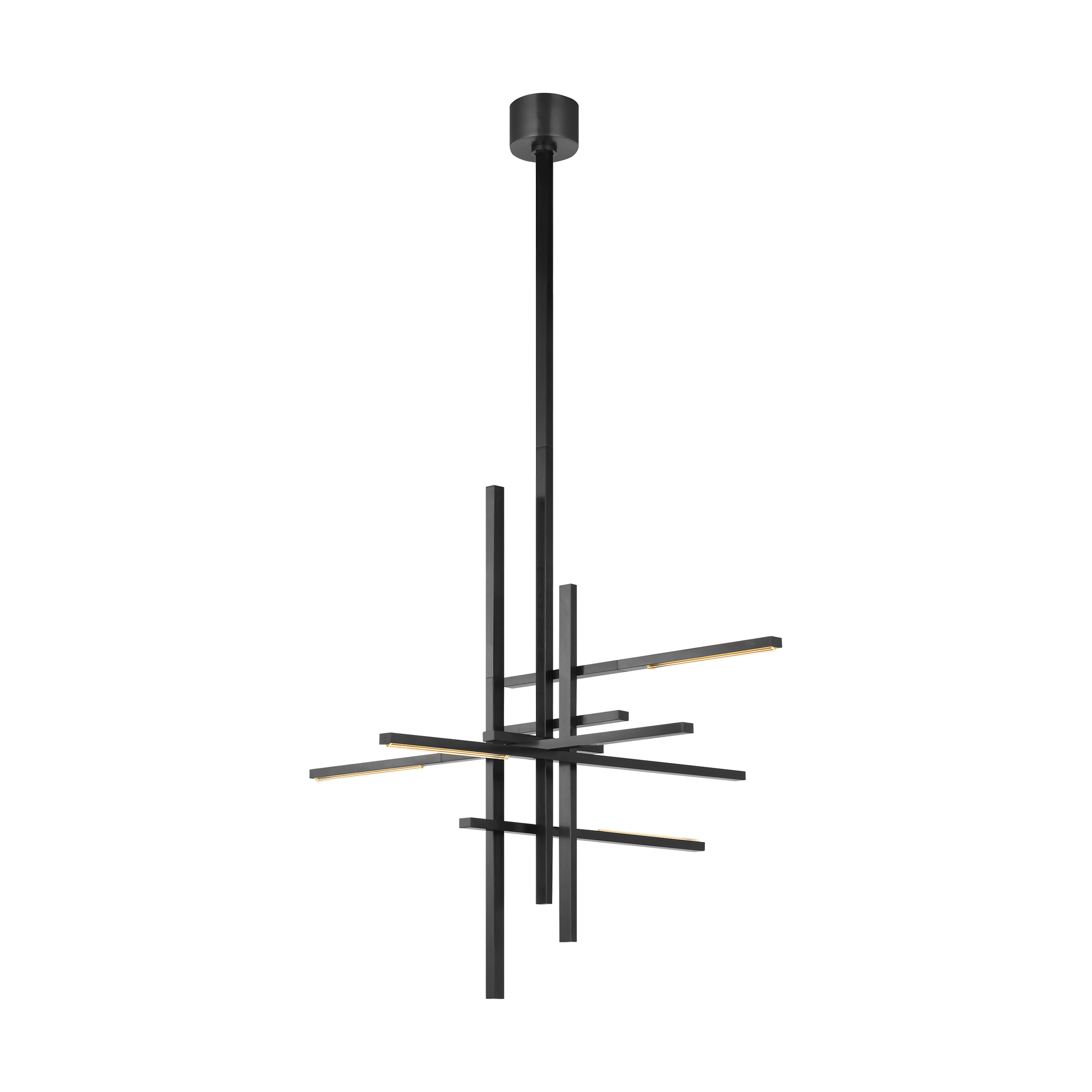 Cityscape Large Chandelier Clear Crystal Bronze 2700K 90 CRI