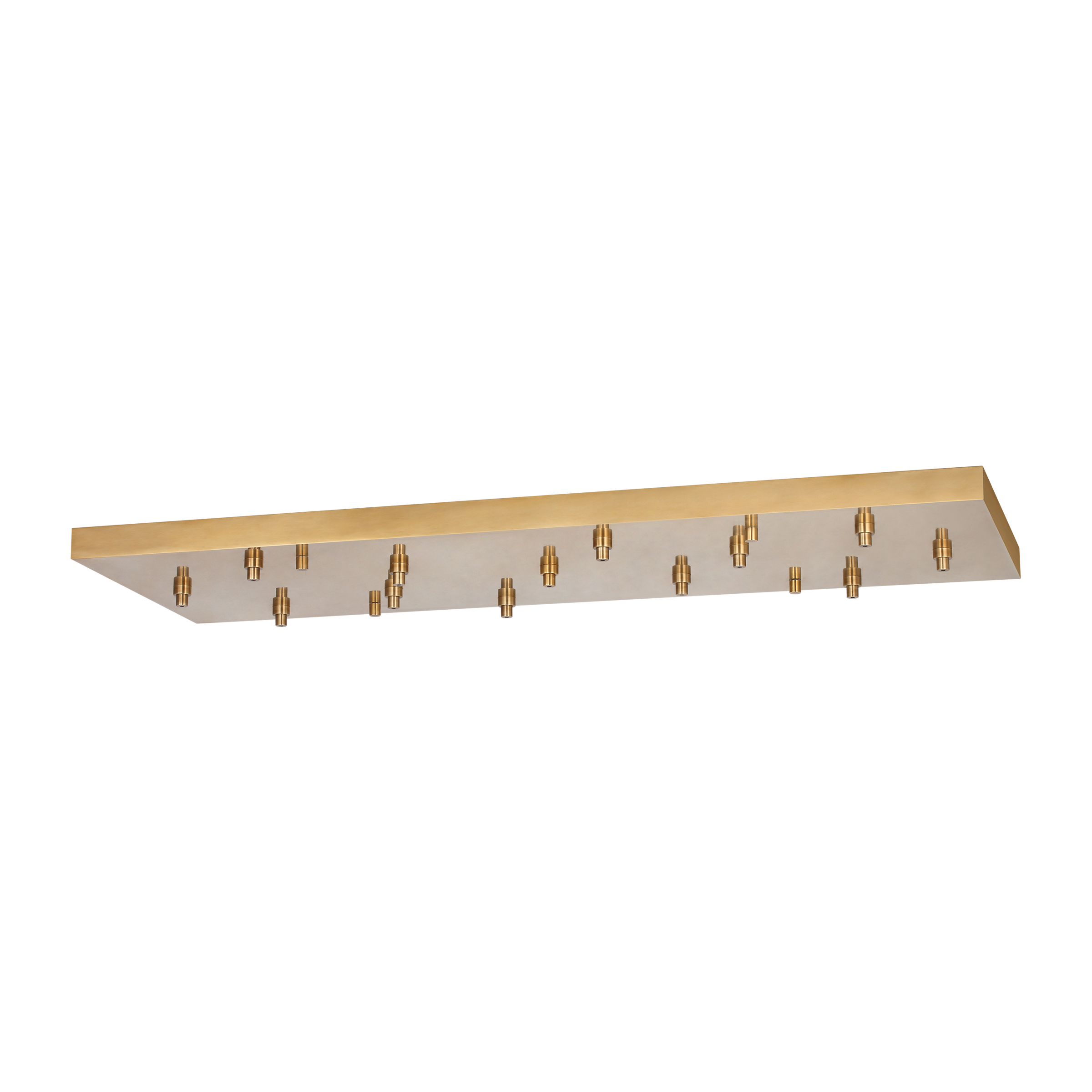 54" Rectangular Multiport Canopy Hand Rubbed Antique Brass