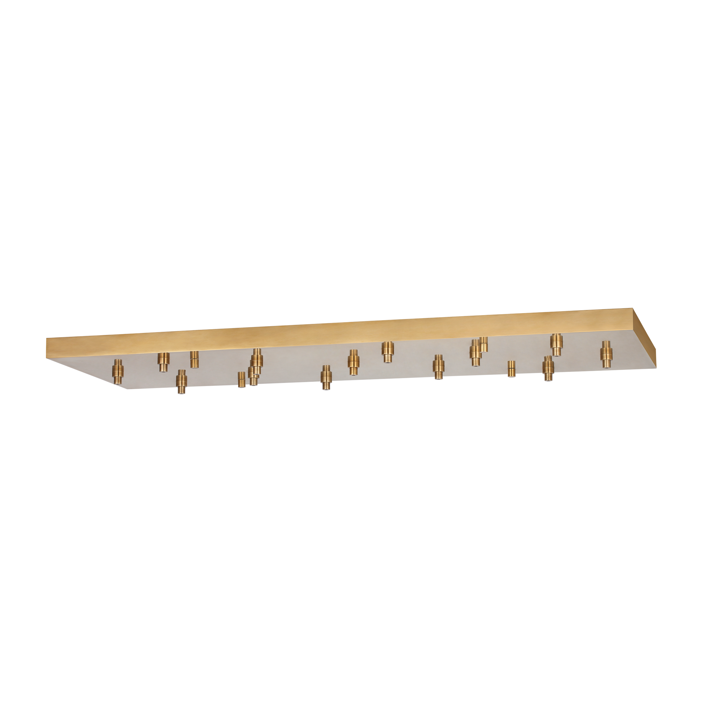 54" Rectangular Multiport Canopy Hand Rubbed Antique Brass