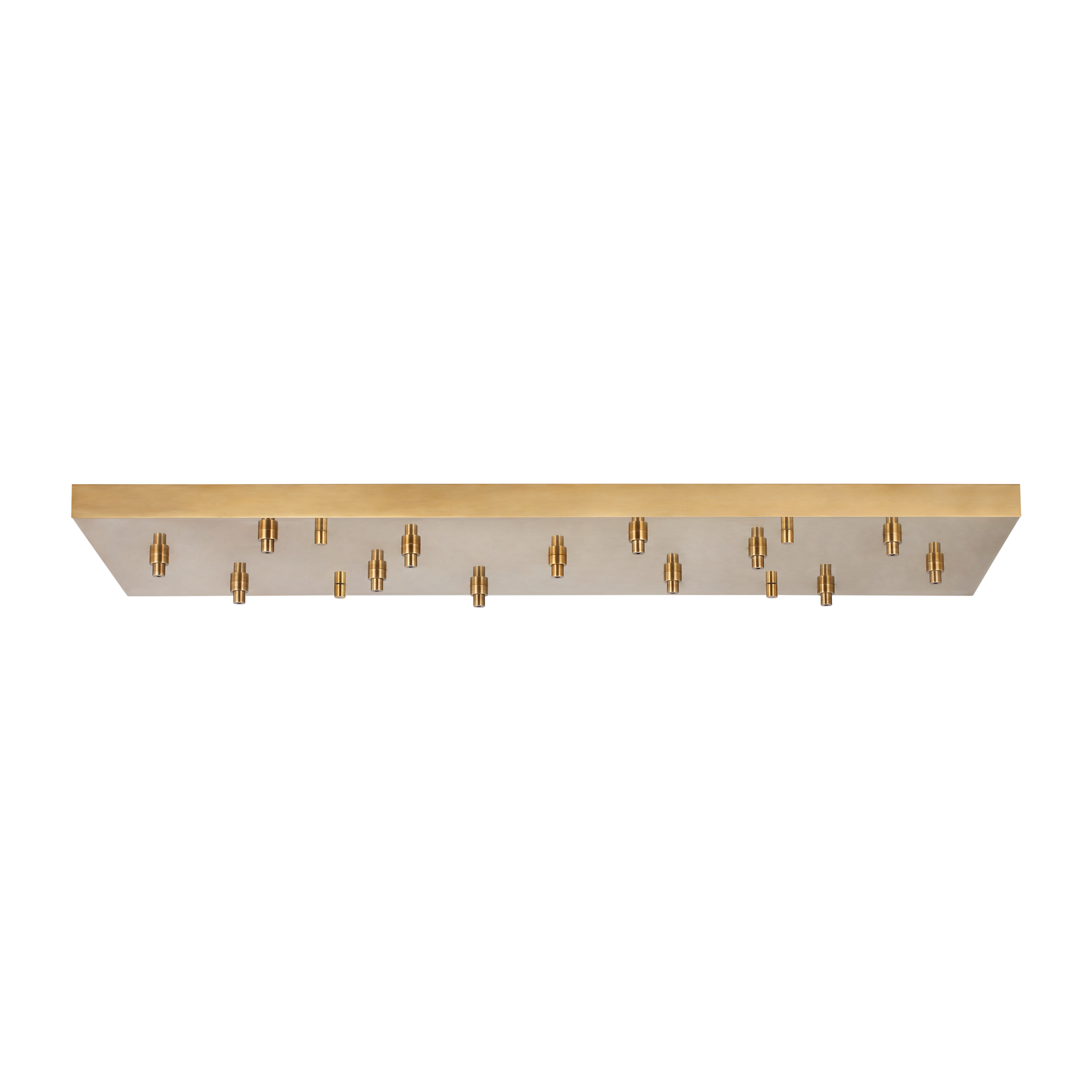 54" Rectangular Multiport Canopy Hand Rubbed Antique Brass