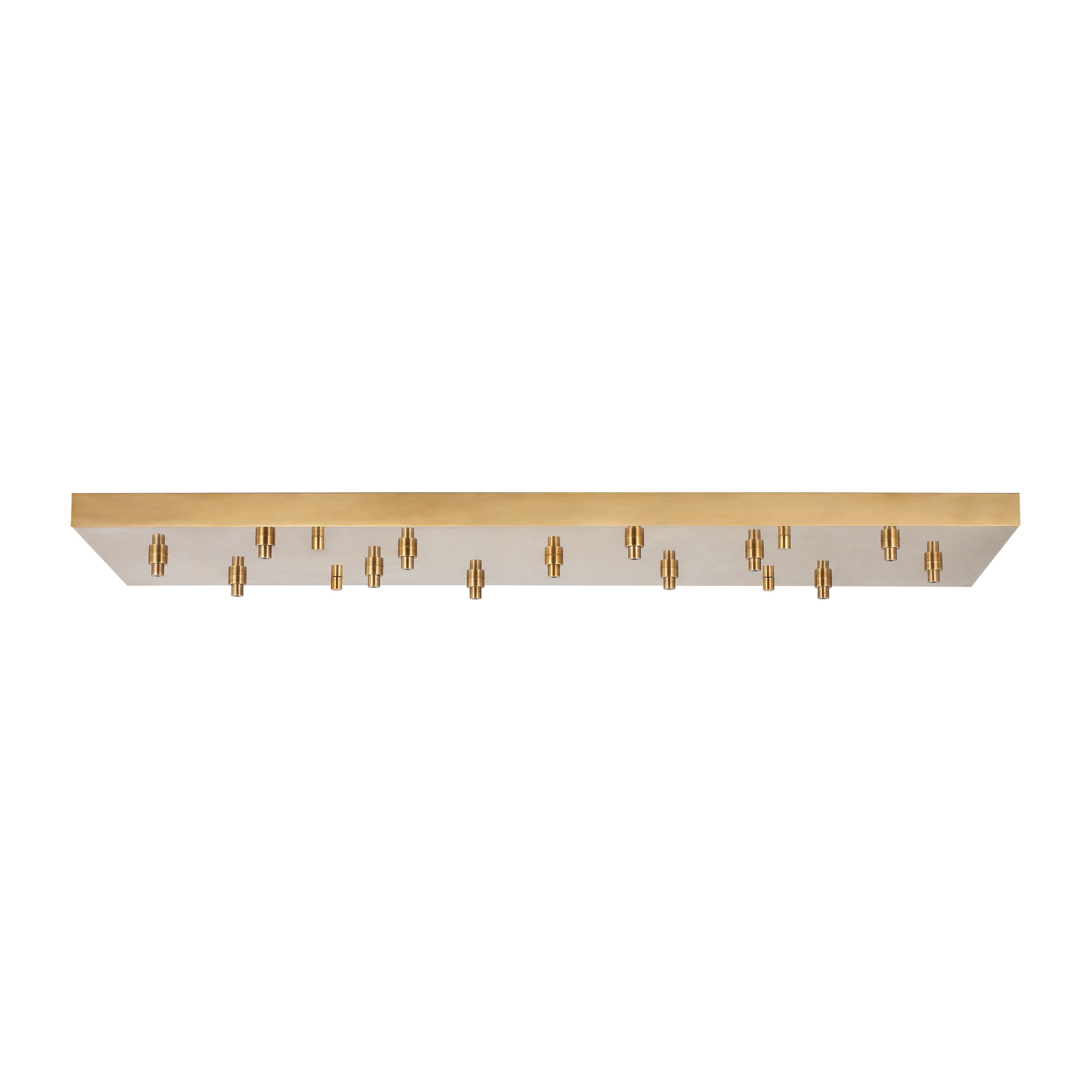 54" Rectangular Multiport Canopy Hand Rubbed Antique Brass
