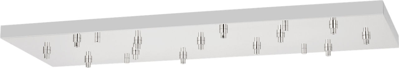 54" Rectangular Multiport Canopy polished nickel