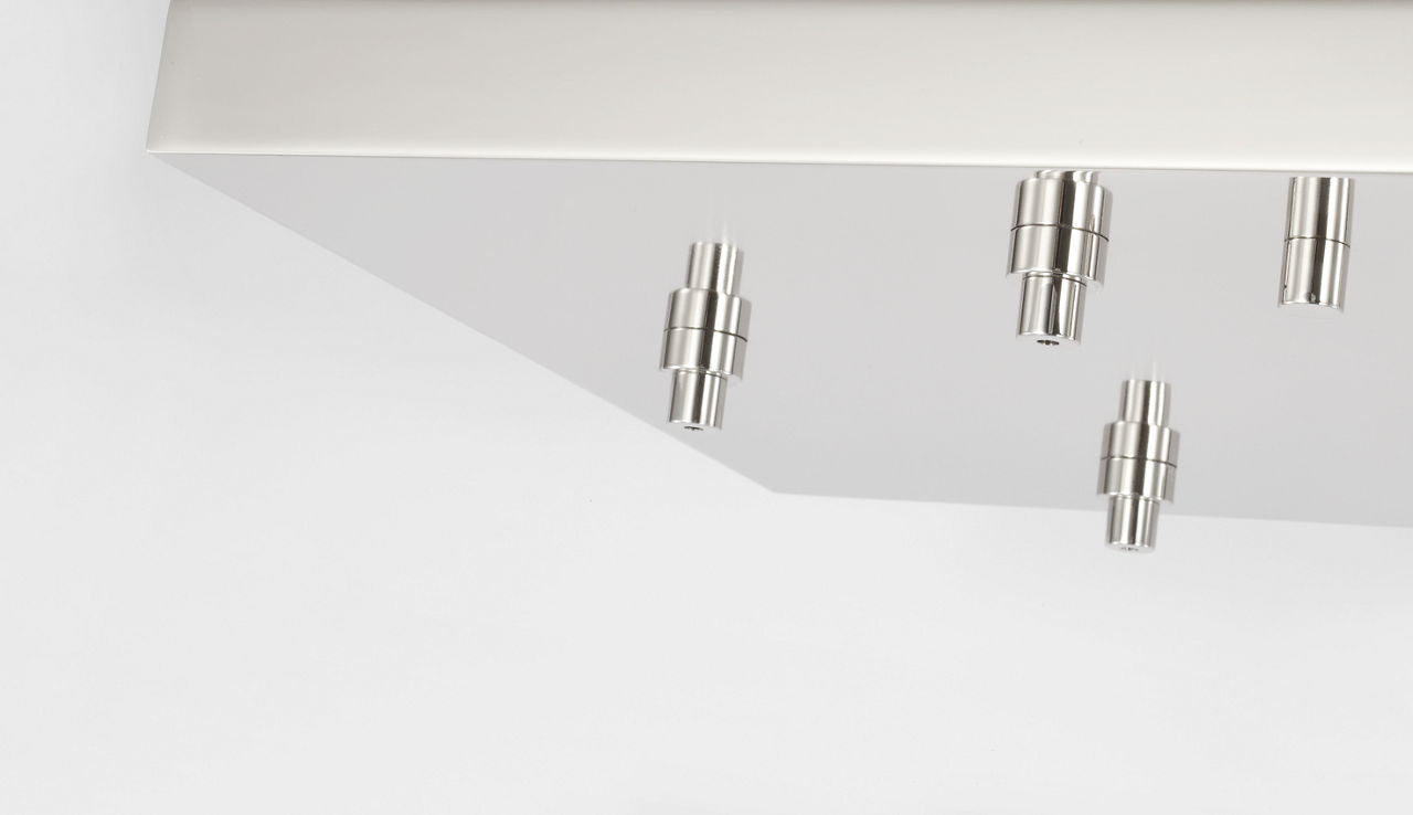 54" Rectangular Multiport Canopy polished nickel
