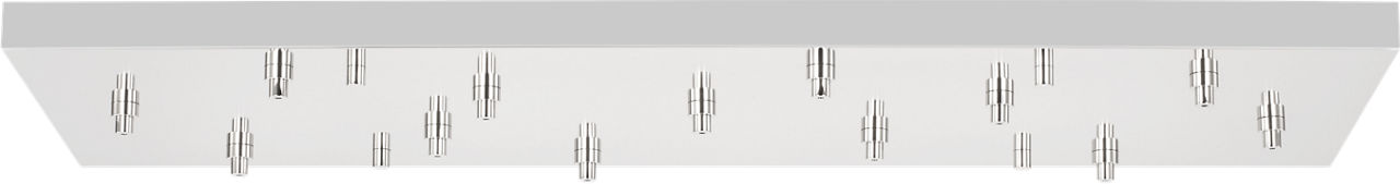 54" Rectangular Multiport Canopy polished nickel