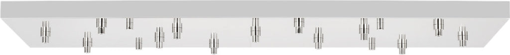 54" Rectangular Multiport Canopy polished nickel