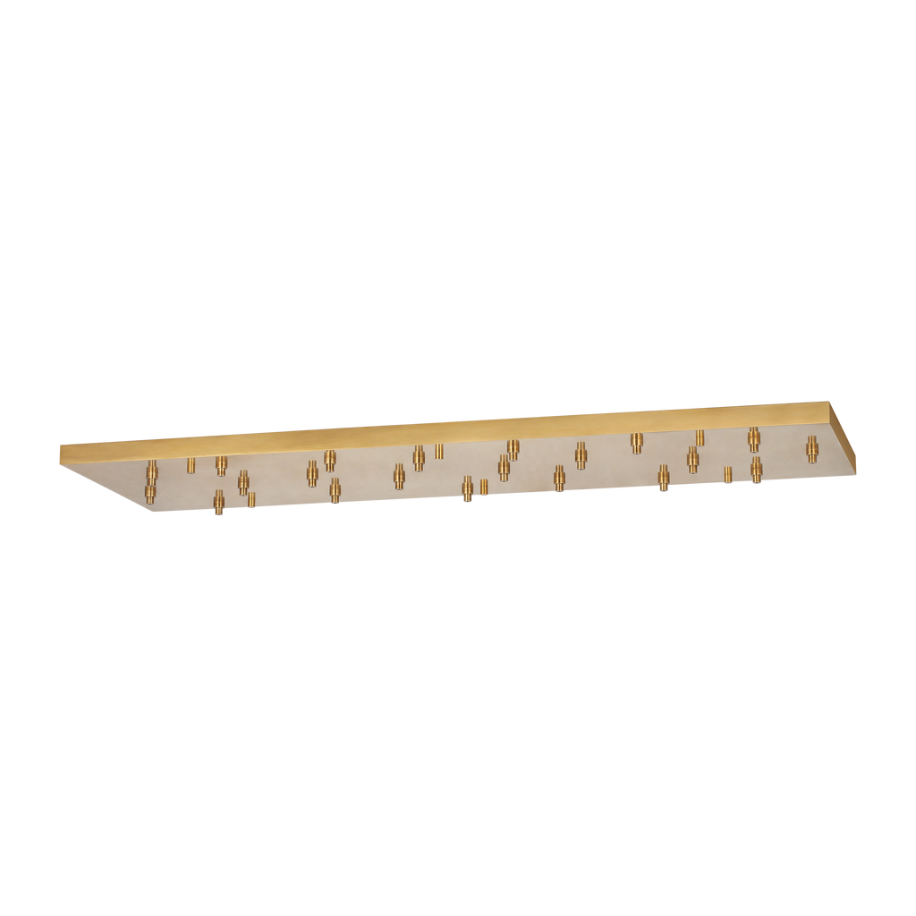 72" Rectangular Multiport Canopy Hand Rubbed Antique Brass