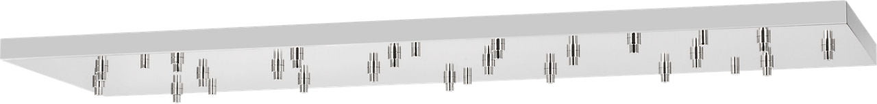 72" Rectangular Multiport Canopy polished nickel