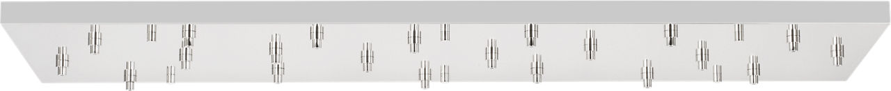 72" Rectangular Multiport Canopy polished nickel