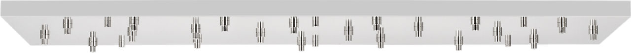 72" Rectangular Multiport Canopy polished nickel