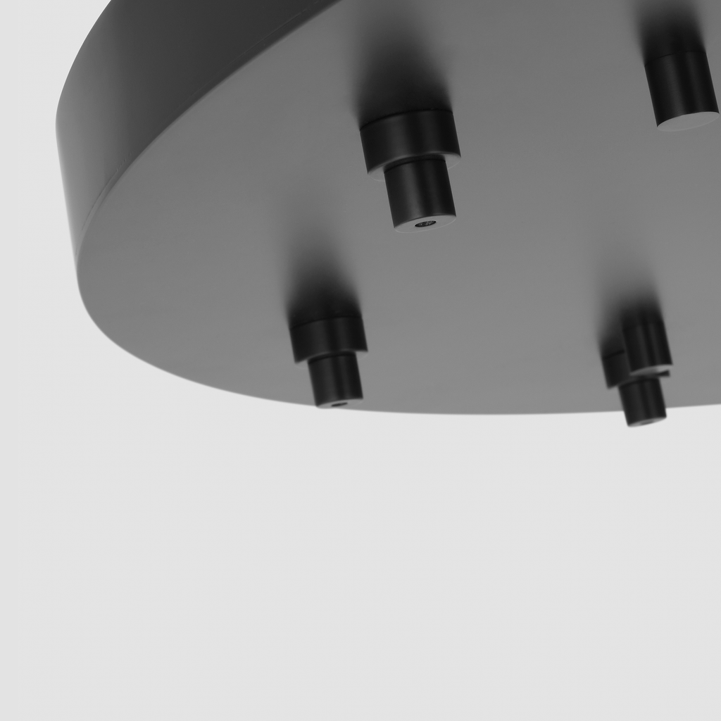 46.5" Round Multiport Canopy Nightshade Black