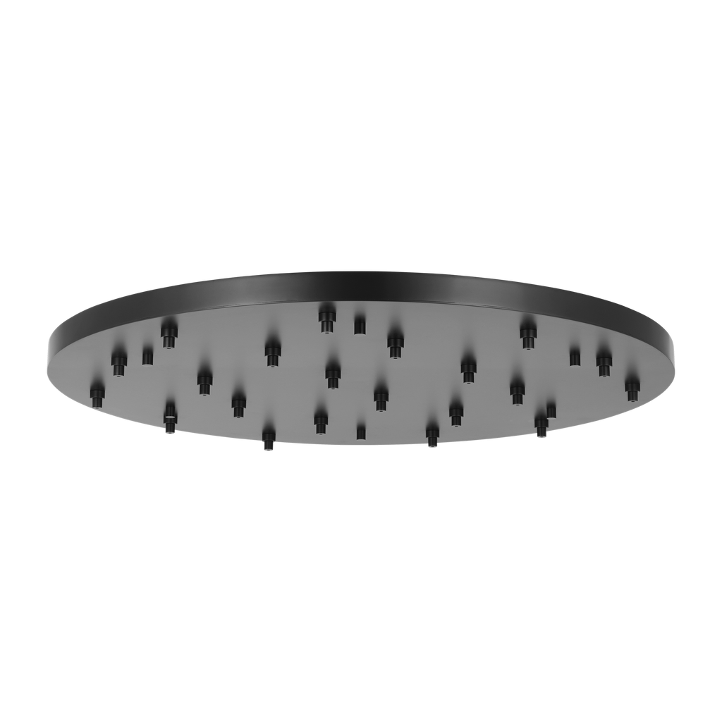 46.5" Round Multiport Canopy Nightshade Black