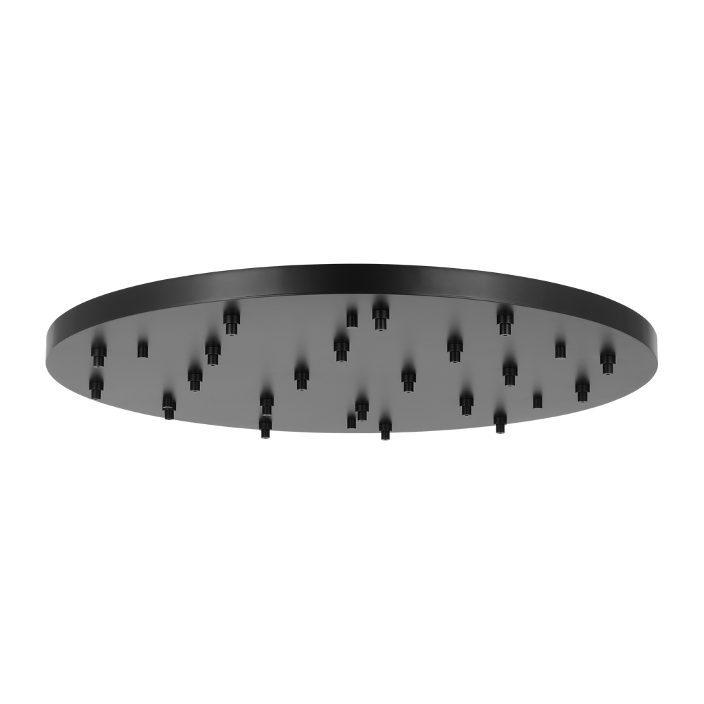 46.5" Round Multiport Canopy Nightshade Black