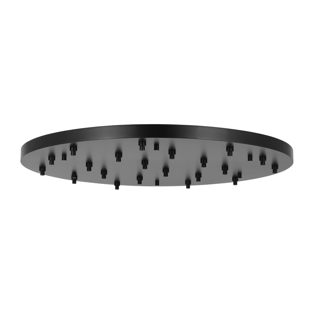 46.5" Round Multiport Canopy Nightshade Black