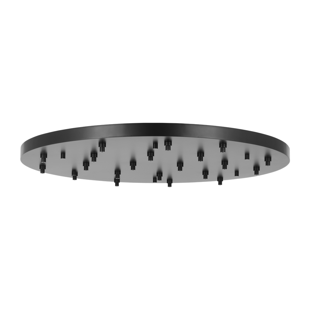 46.5" Round Multiport Canopy Nightshade Black