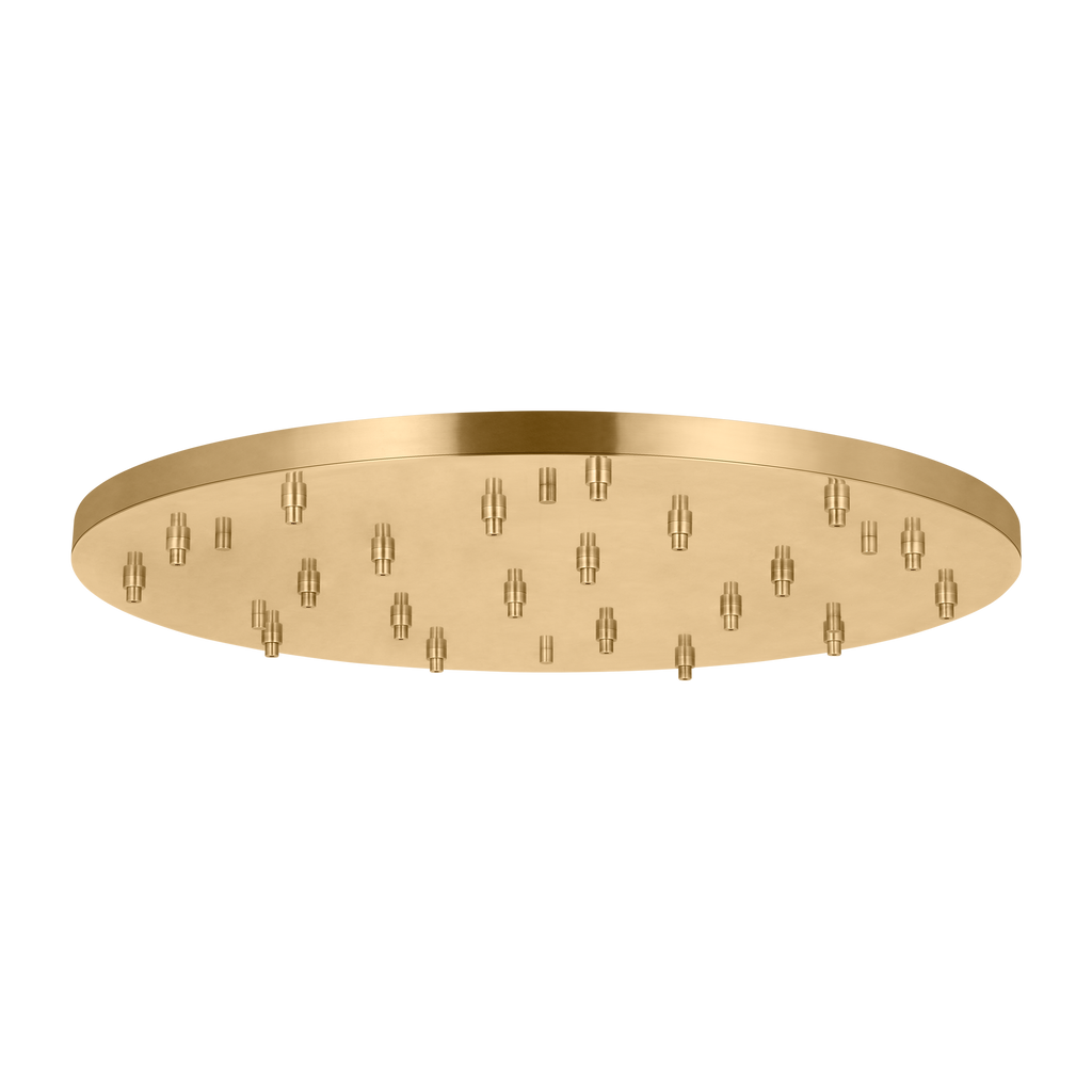 46.5" Round Multiport Canopy hand rubbed antique brass