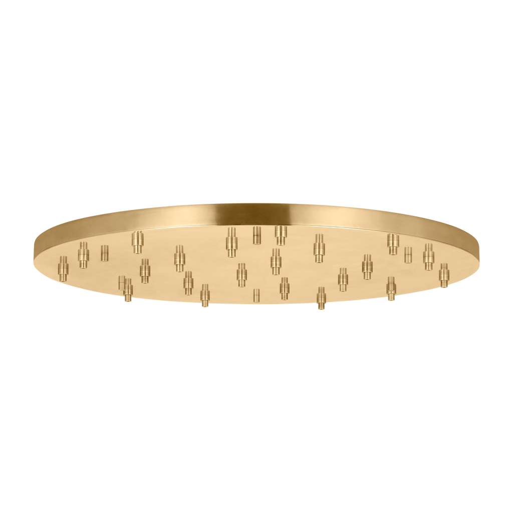 46.5" Round Multiport Canopy hand rubbed antique brass