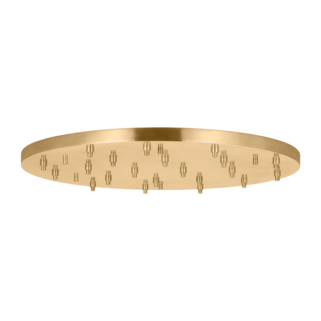46.5" Round Multiport Canopy hand rubbed antique brass