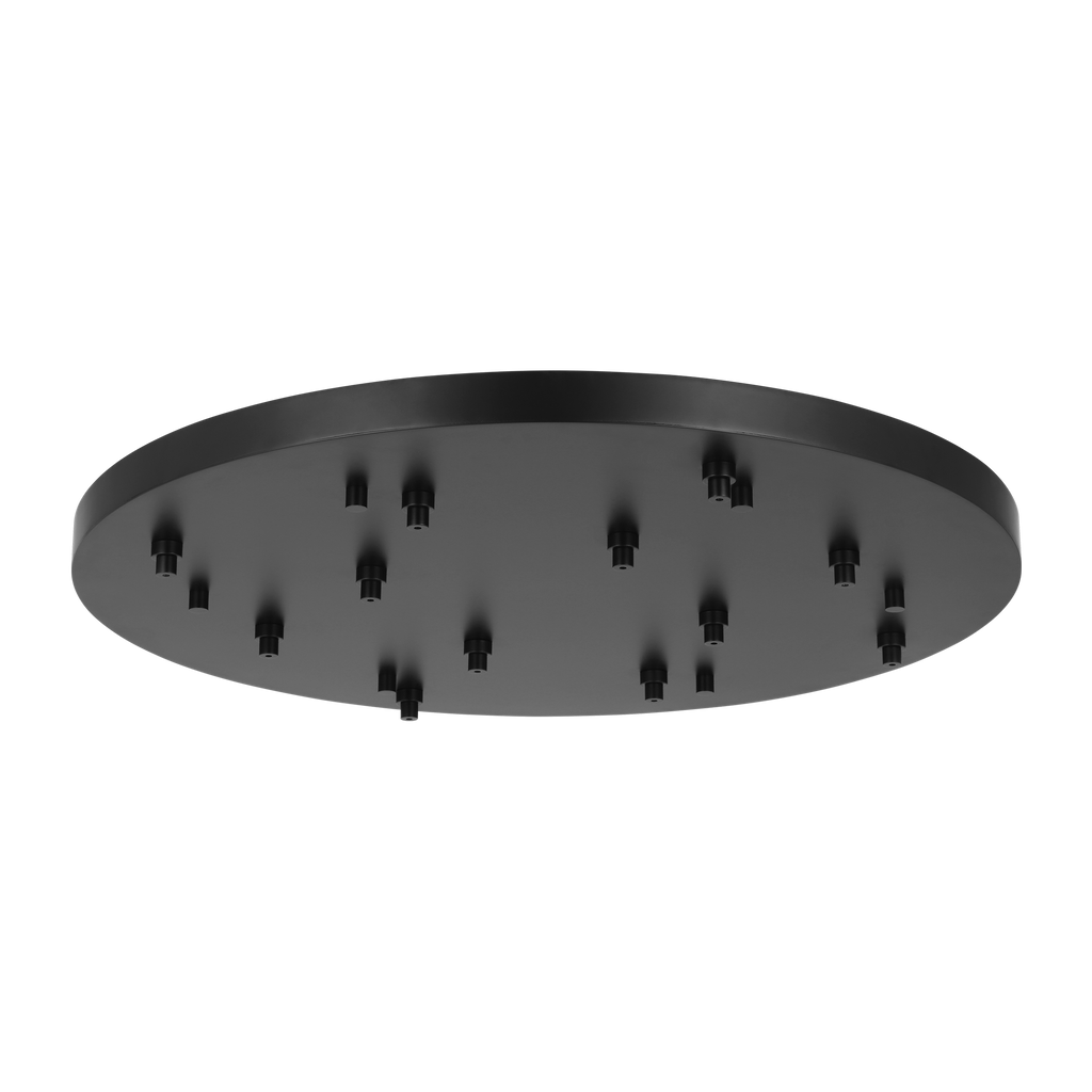 36" Round Multiport Canopy Nightshade Black