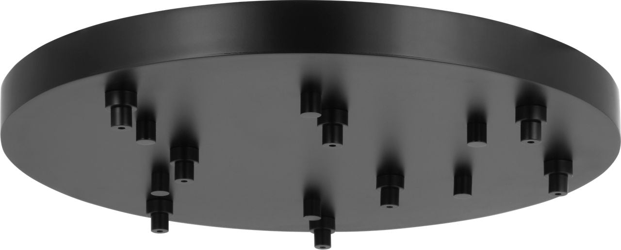 24" Round Multiport Canopy Nightshade Black