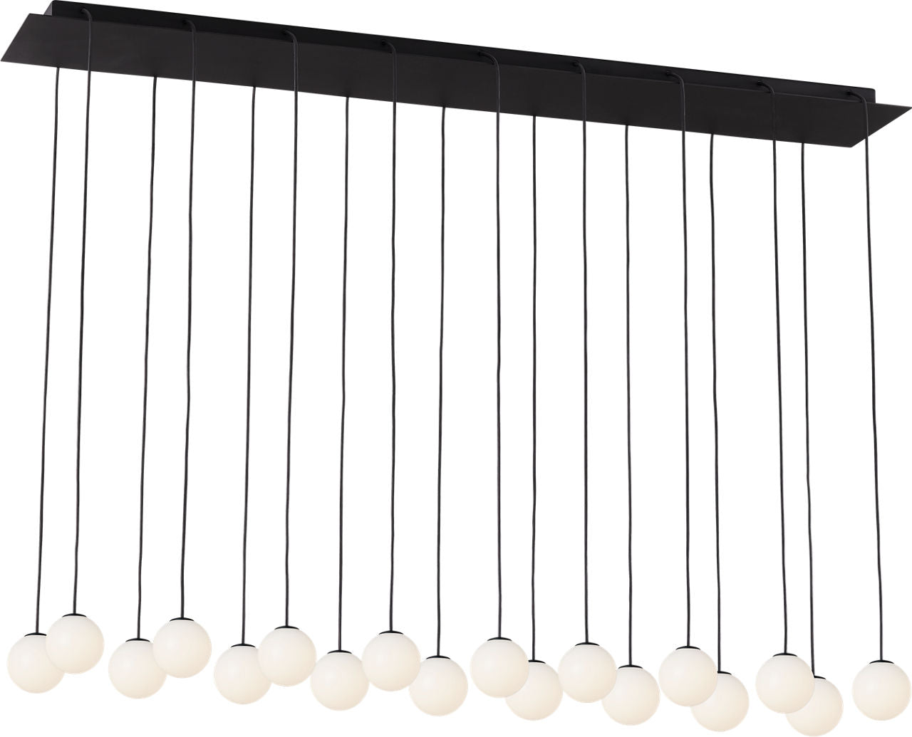 Orbet 18-Light Chandelier | Nightshade Black