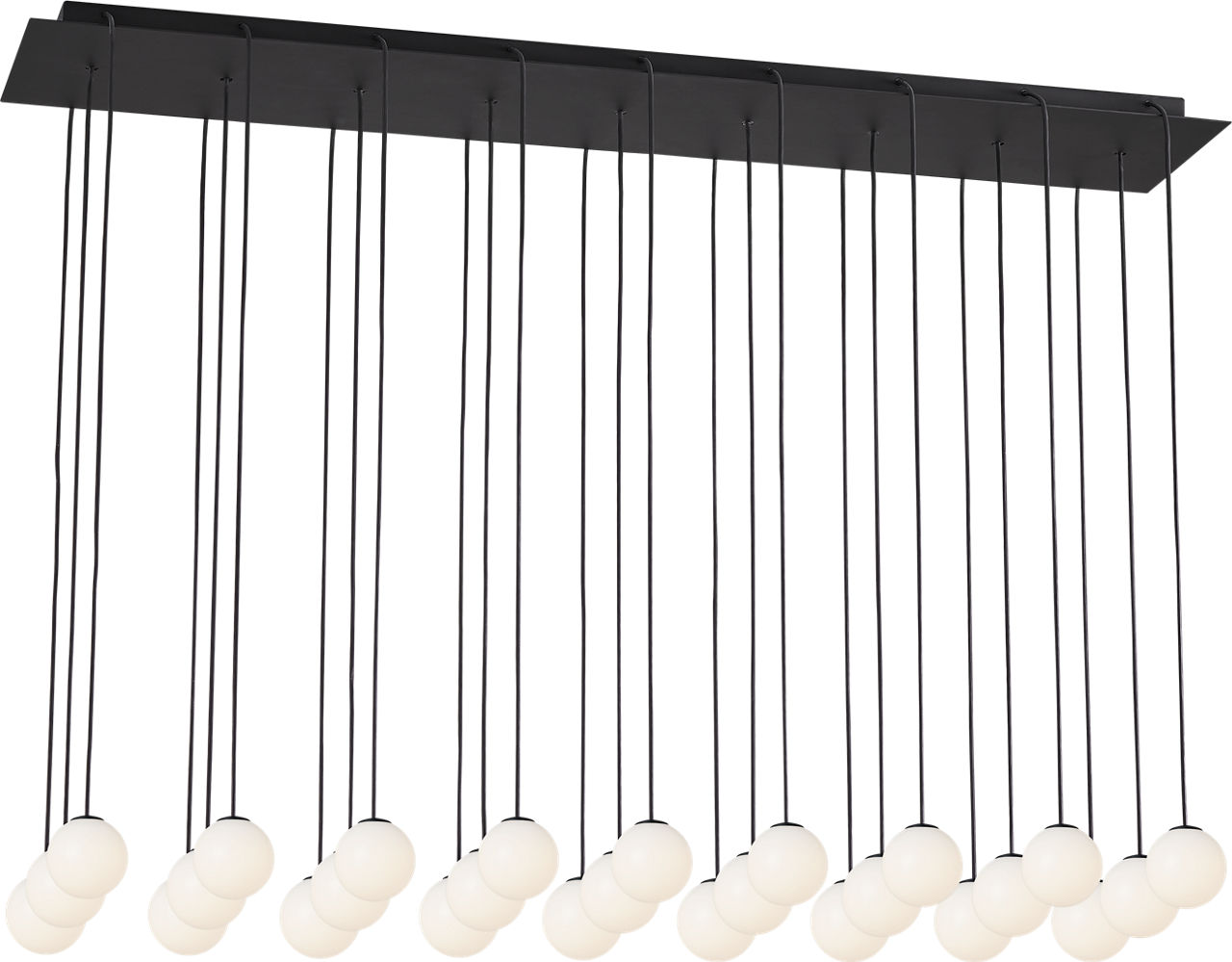 Orbet 27-Light Chandelier | Nightshade Black