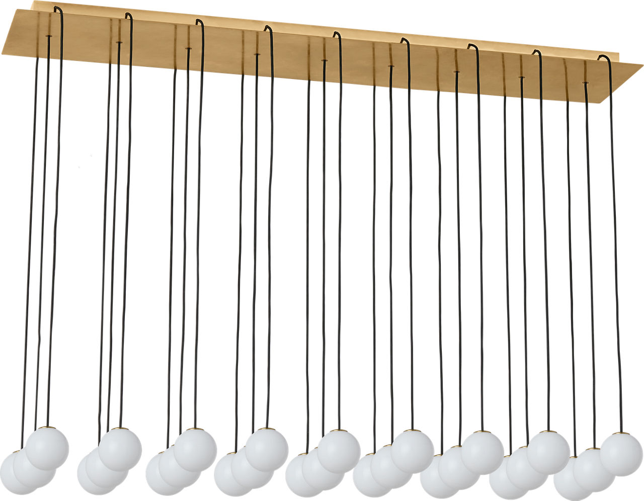 Orbet 27 Light Chandelier Hand Rubbed Antique Brass 2700K 90 CRI